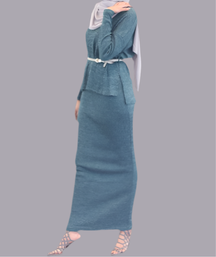 Green Sweater + Skirt Set (FINAL SALE) - ZIZI Boutique