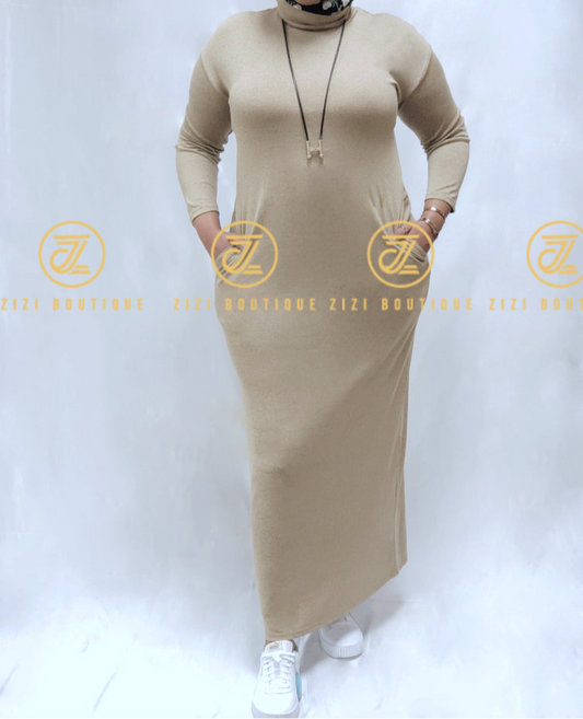 Light Sweater Dress (Turtleneck) - ZIZI  Boutique