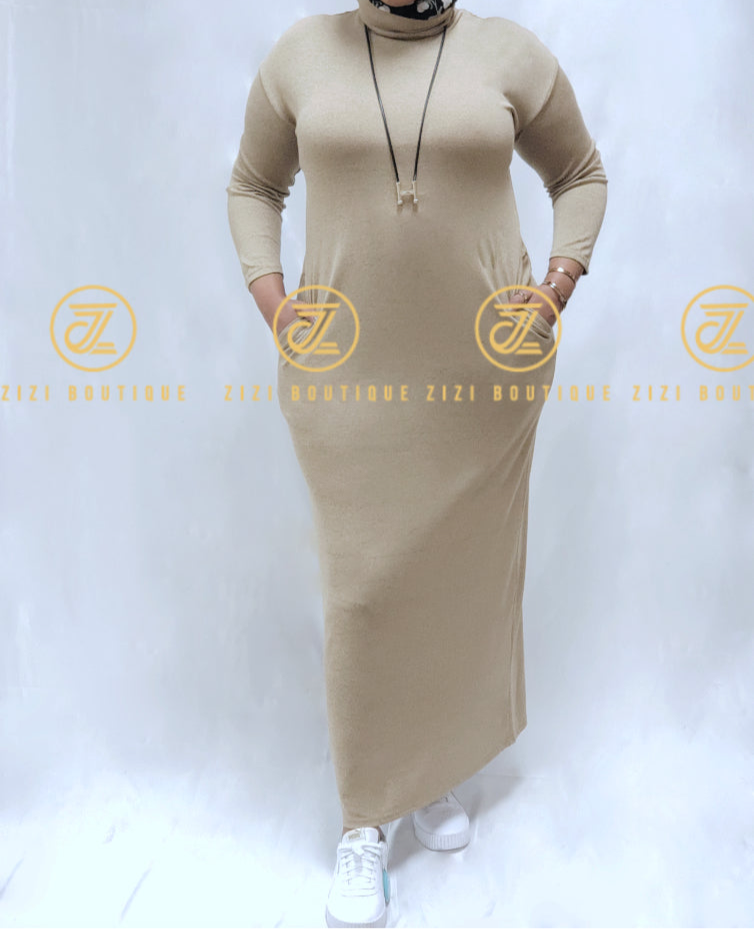 Light Sweater Dress (Turtleneck) - ZIZI Boutique