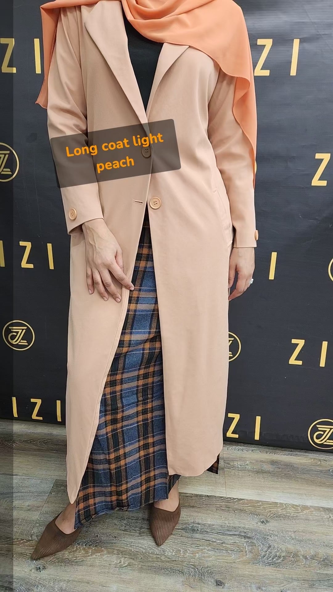 ZIZI Boutique Long Coat with Buttons New Arrival Black Friday