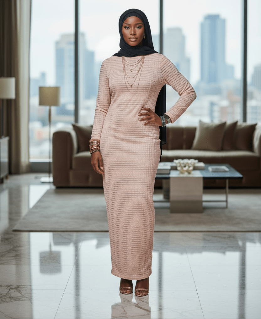 Checkered Color Maxi Dress - ZIZI Boutique