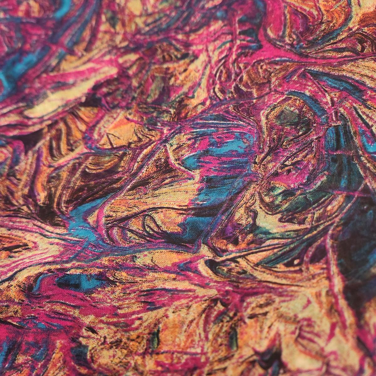 Chiffon XL Print Hijab — Rainbow Burst (Print 5) - ZIZI Boutique
