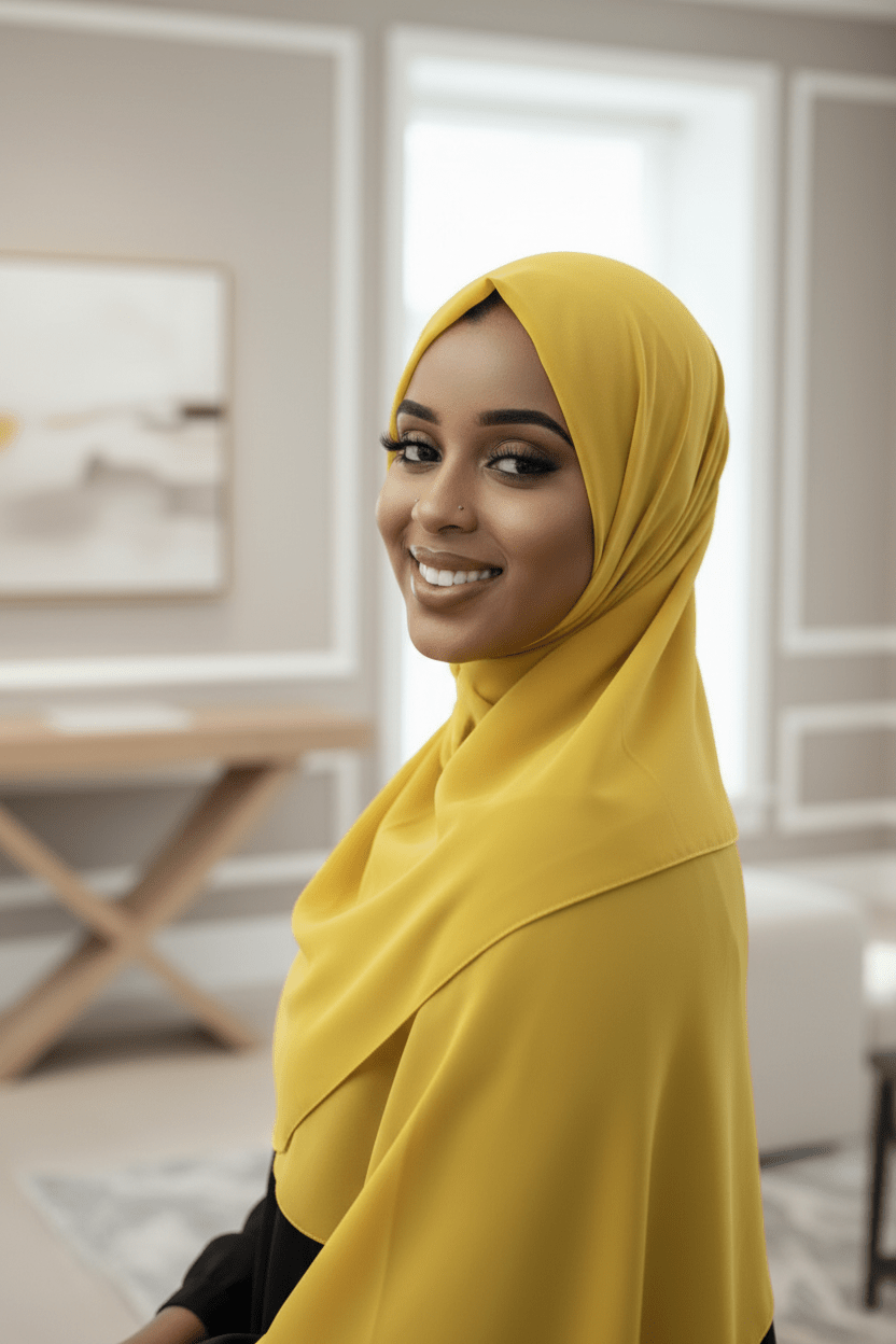 Classic Chiffon Hijab — Mellow Yellow - ZIZI Boutique