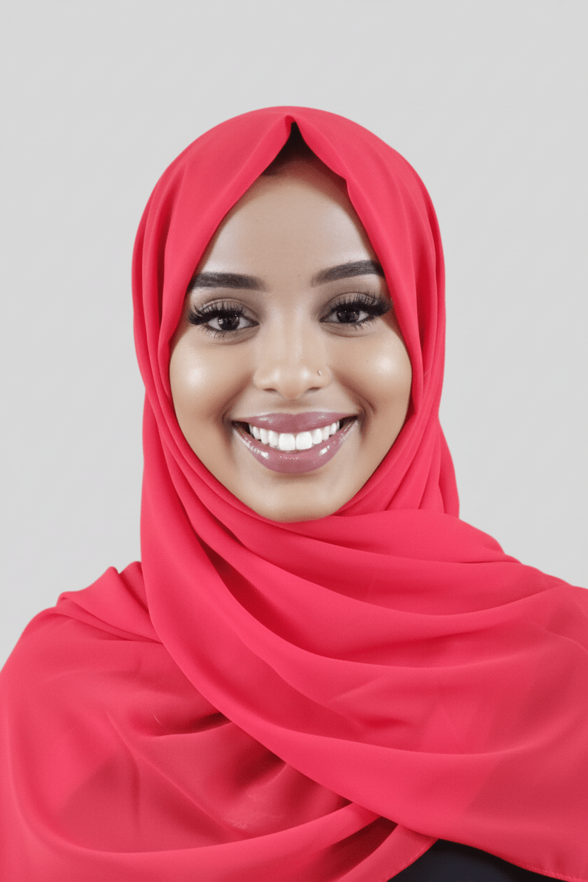Classic Chiffon Hijab - Red - ZIZI Boutique