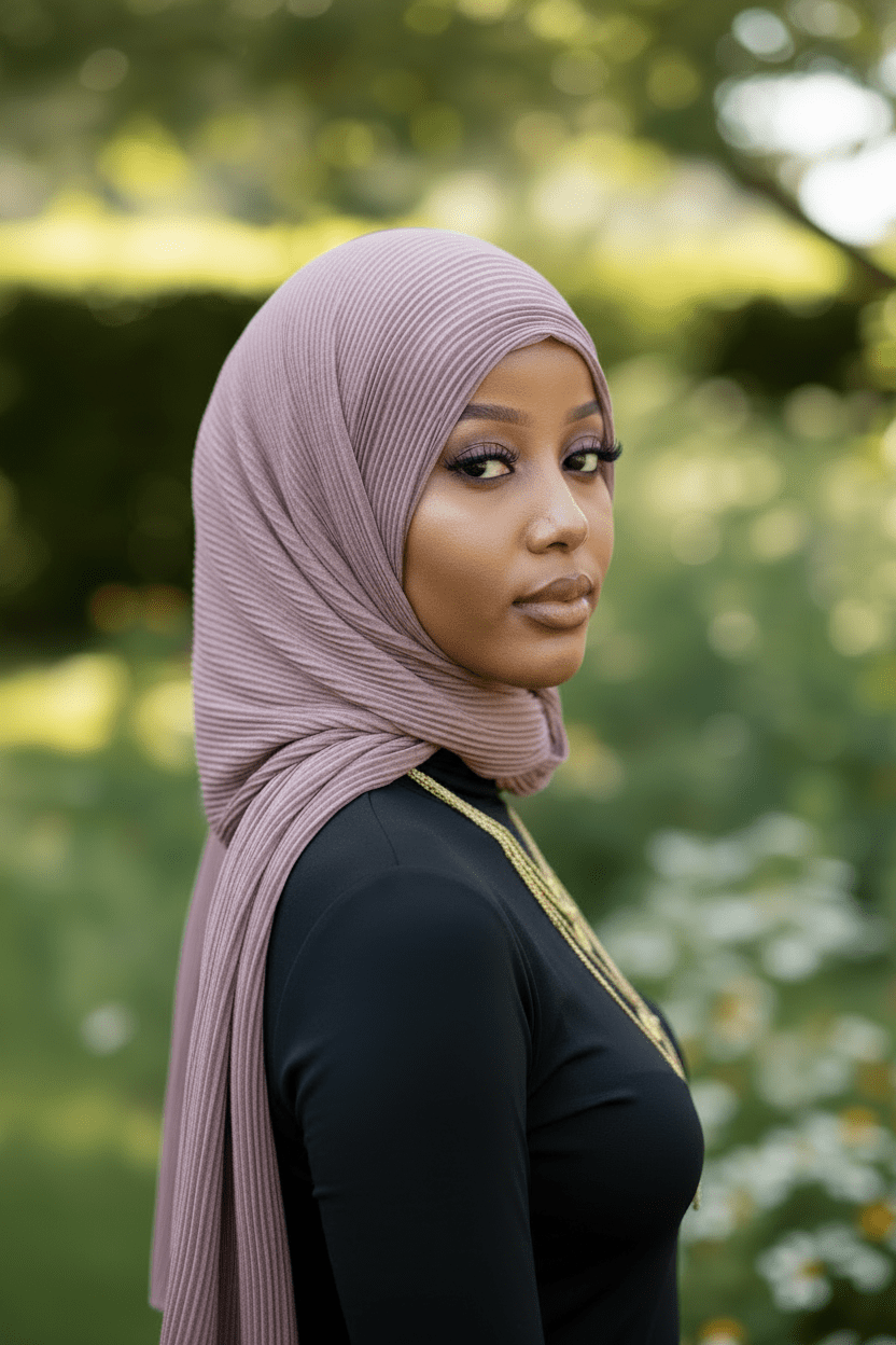 Crinkle Hijab β Taupe - ZIZI Boutique