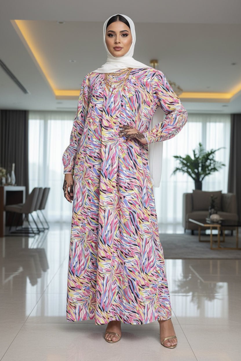 Layla Summer Print Maxi Dress - ZIZI Boutique