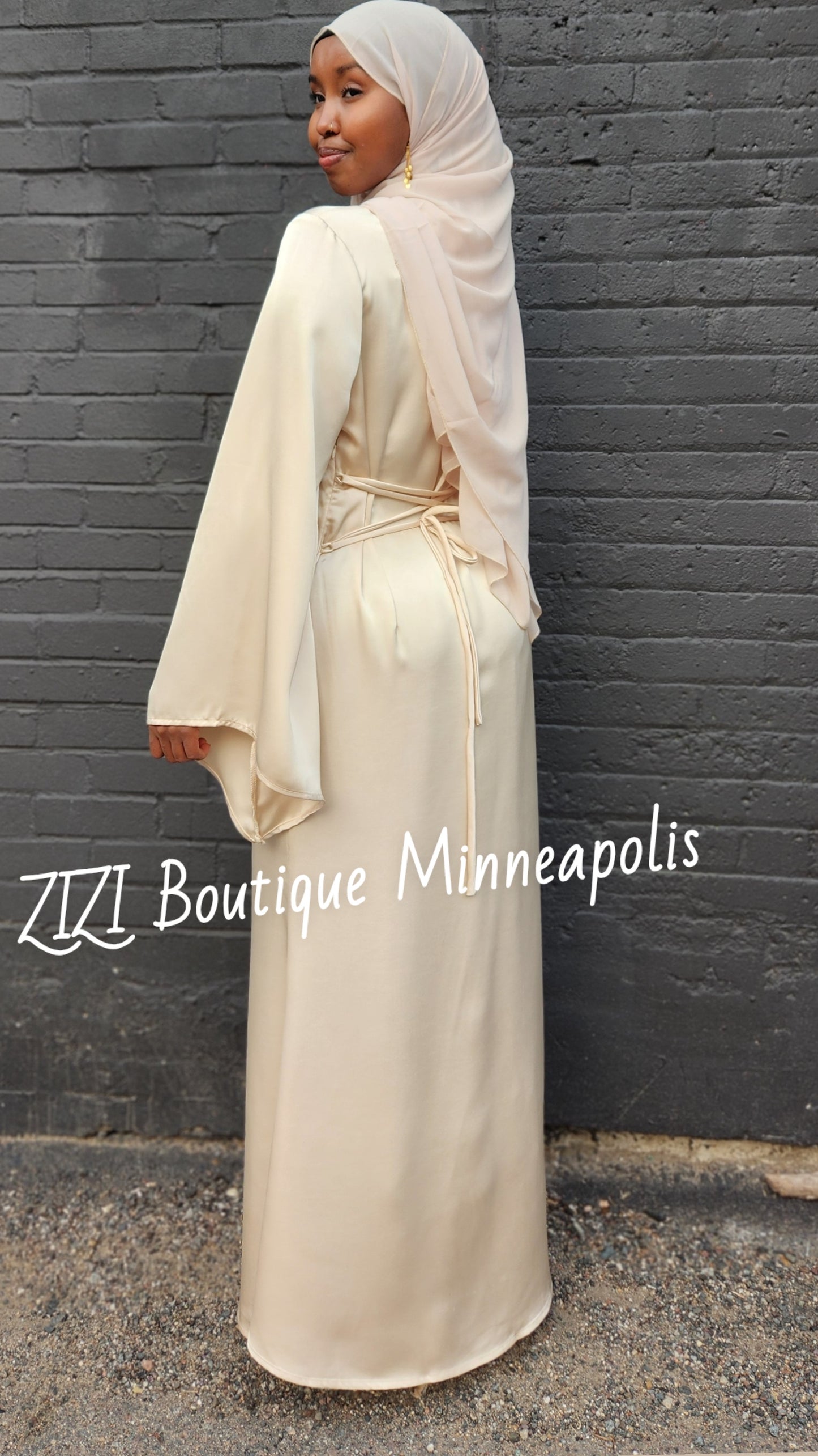 Zalina Satin Maxi Dress – Elegant Evening Gown ZIZI Boutique