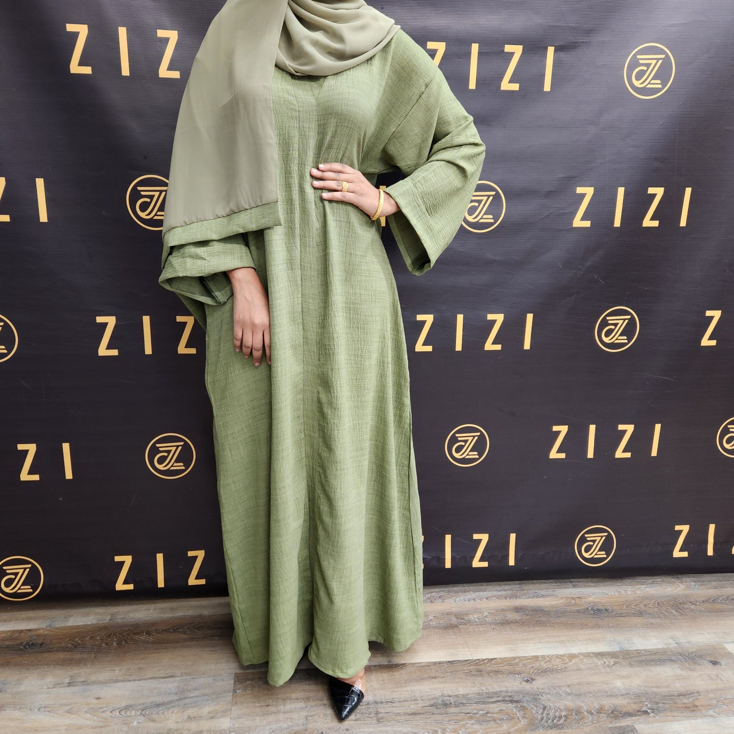 ZZ Linen Dress Abaya