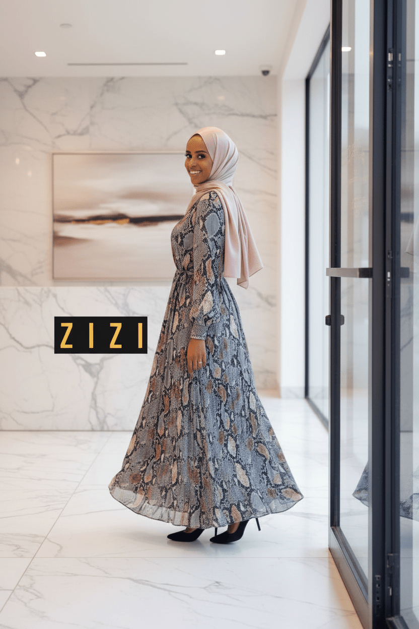 Snake Print Maxi Dress - ZIZI Boutique