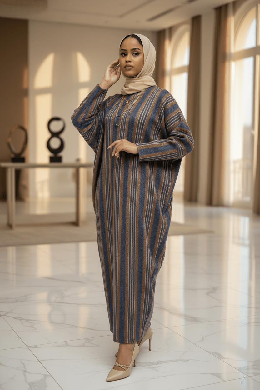 Suede Stripes Butterfly Maxi Dress - ZIZI Boutique