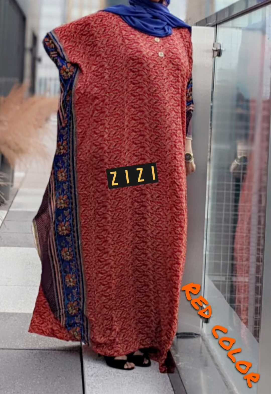 ZIZI Red Butterfly Dress with Unique Pattern and Elegant Design for Comfortable Wear