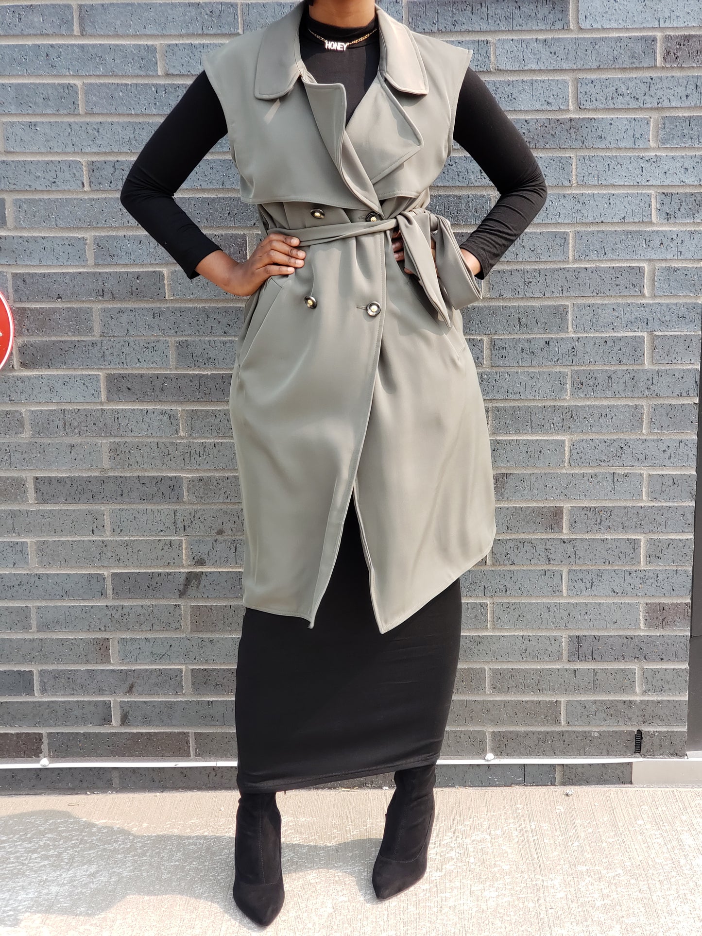 ZZ Sleeveless Trench Coat - ZIZI