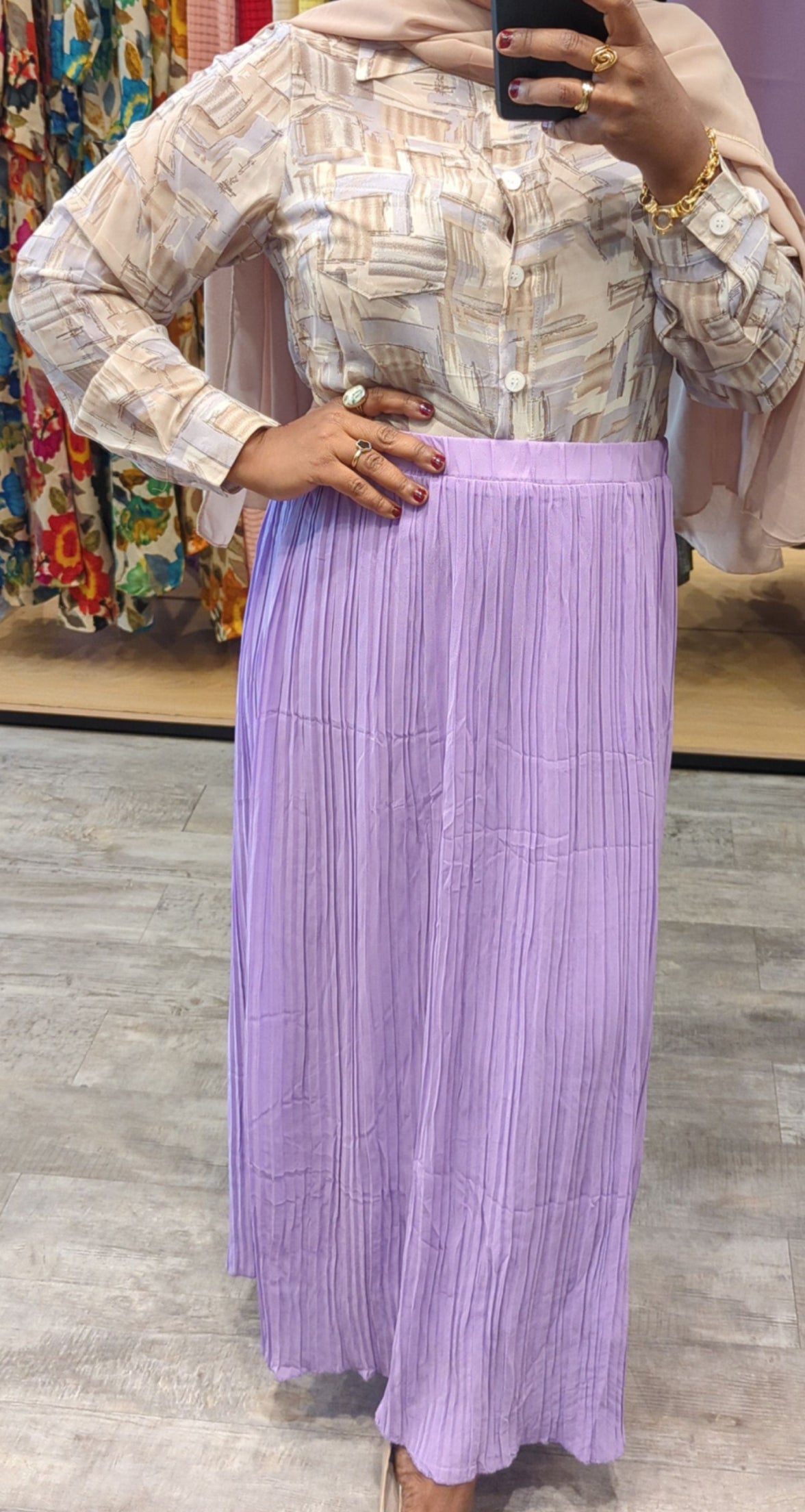 ZZ MIDI Dress Shirt - Blocks Print - ZIZI Boutique