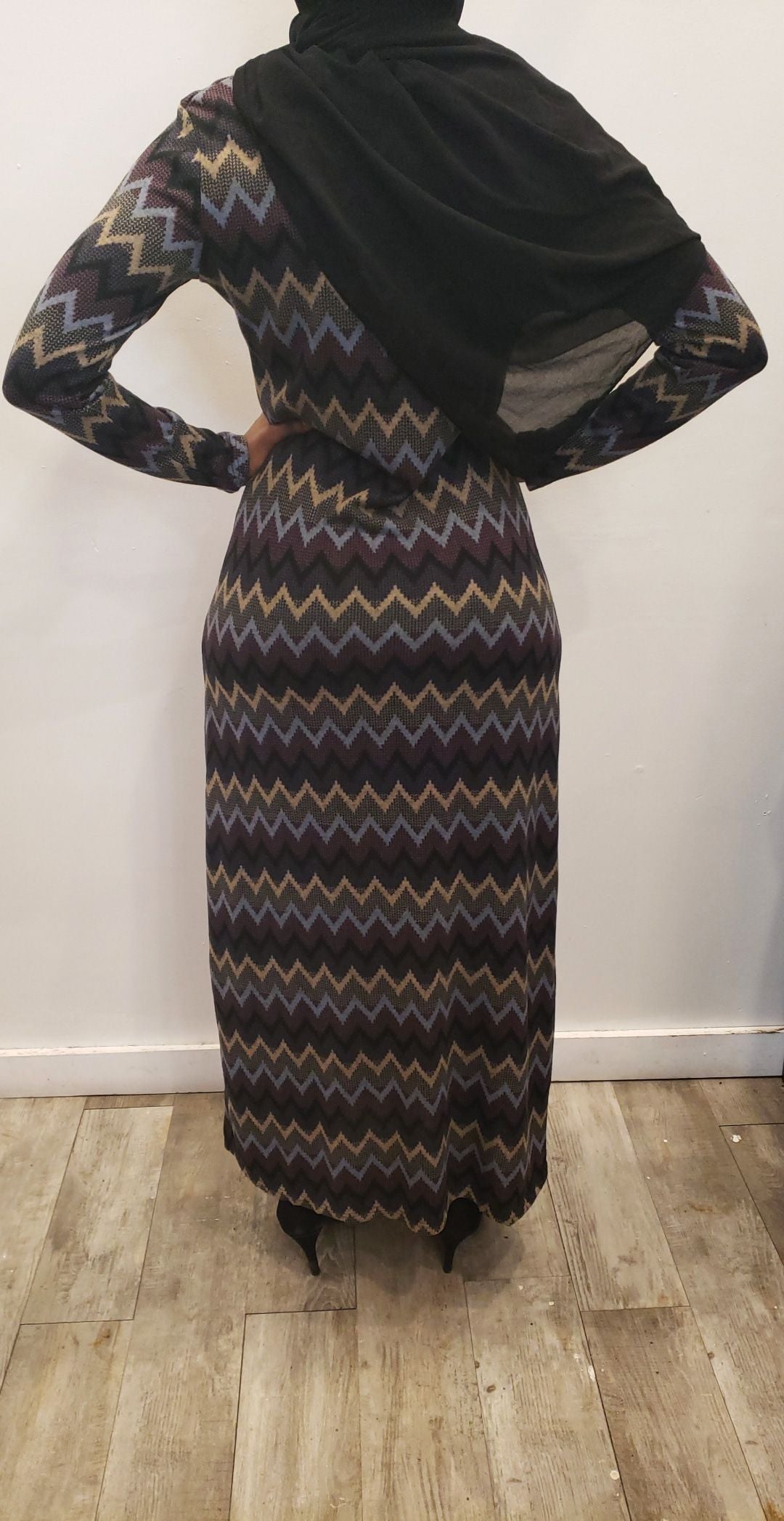 Winter Maxi Dress - ZigZag Pastel - ZIZI