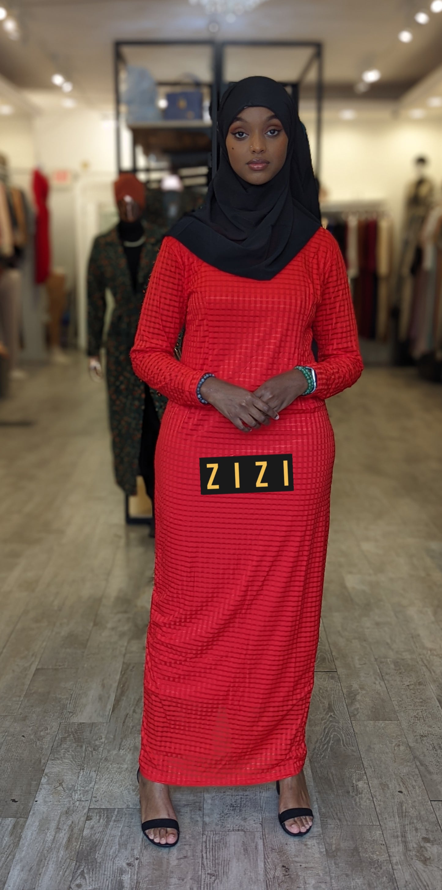 Checkered Maxi Dress - ZIZI Boutique