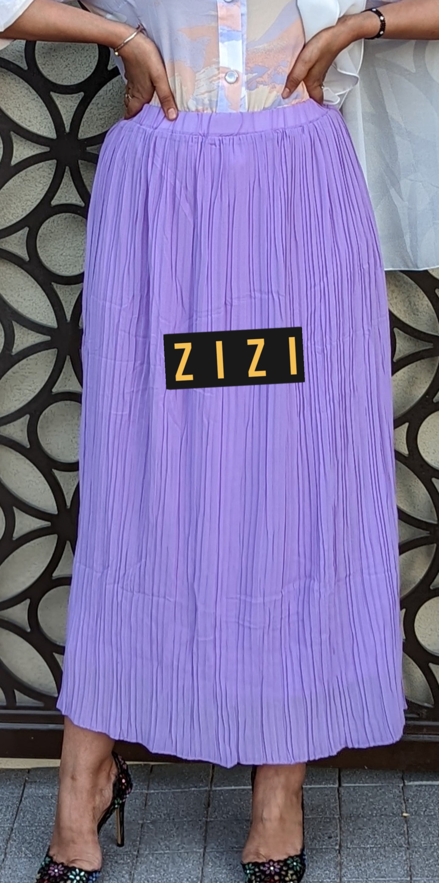 Chiffon Pleated Skirt - ZIZI Boutique