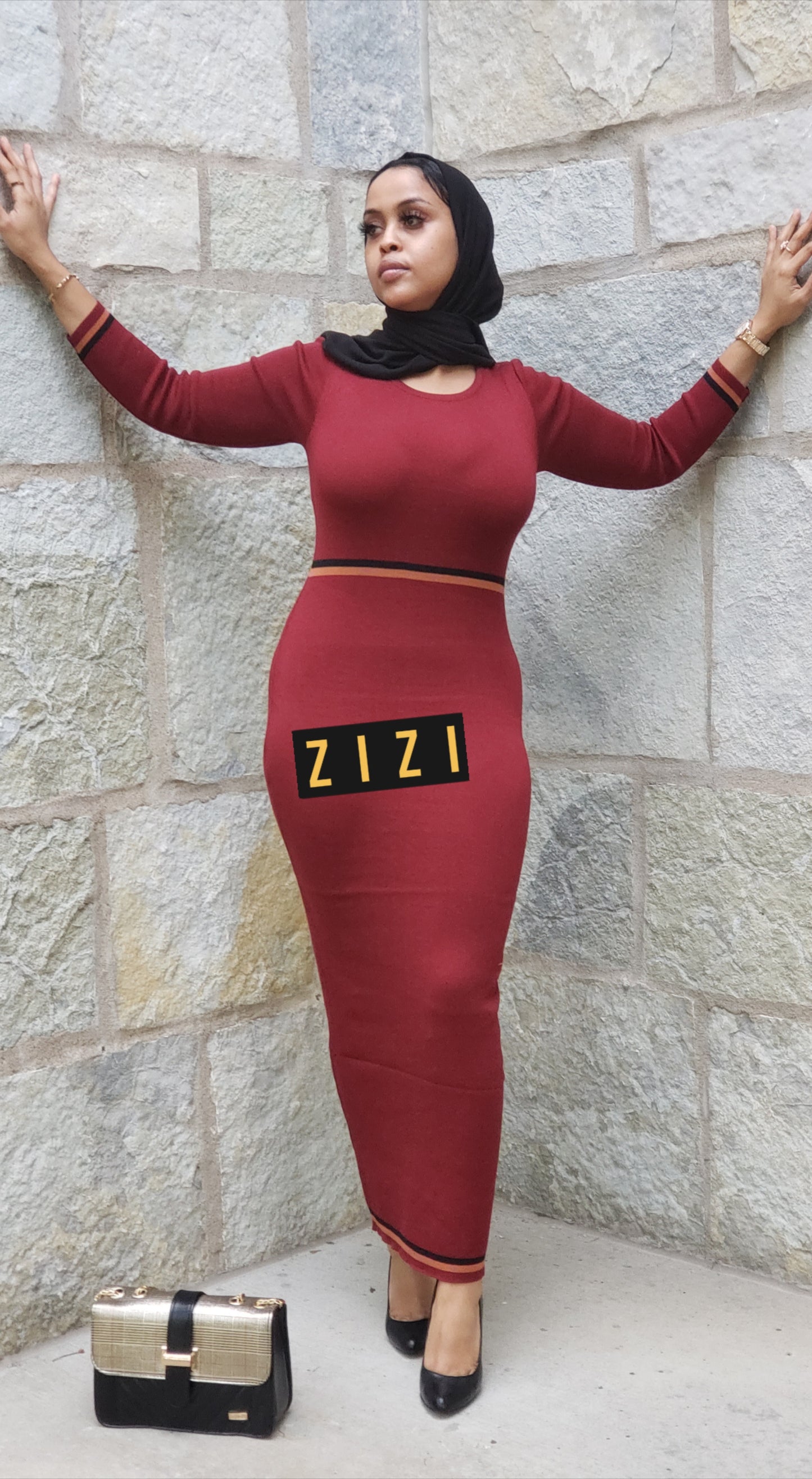 Double Stripe Sweater Dress - ZIZI
