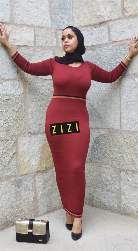 Double Stripe Sweater Dress - ZIZI