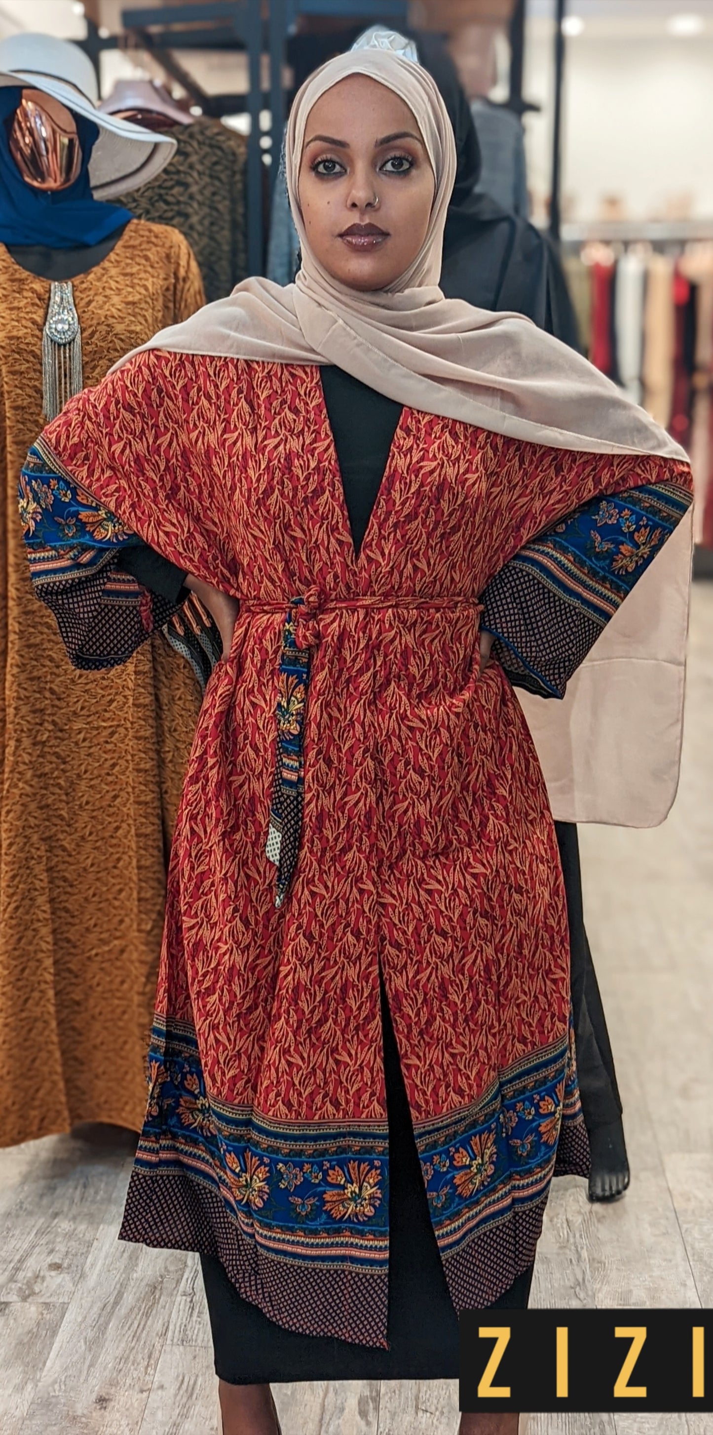 Hayra Print Cardigan - ZIZI Boutique