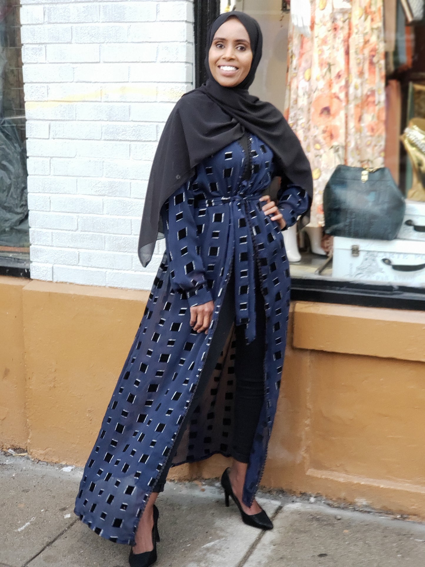 Zaynaba Box Print Cardigan - ZIZI Boutique