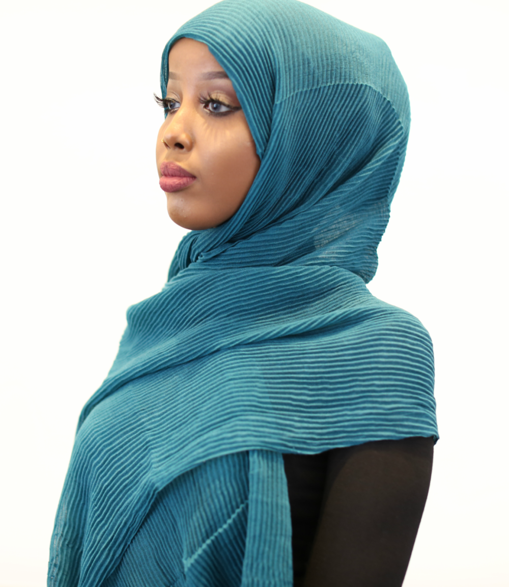 ZZ Crinkle Hijab - Teal - ZIZI