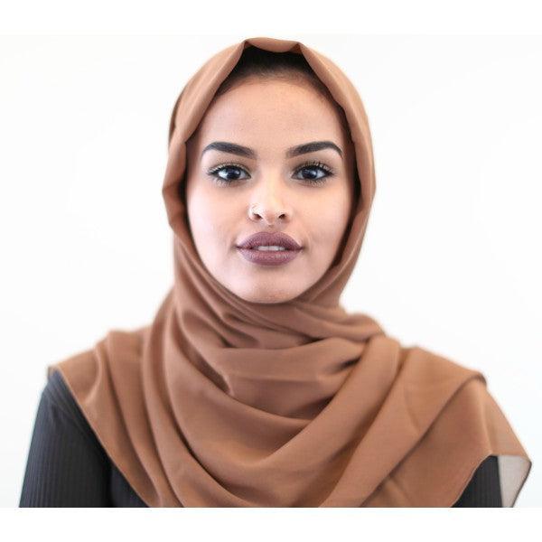 Classic Chiffon Hijab - Caramel - ZIZI