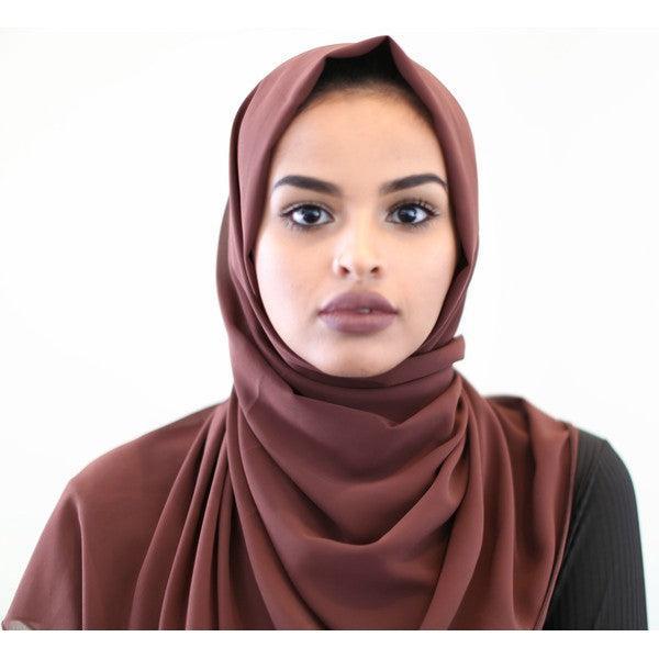 Raisin Chiffon Hijab - ZIZI