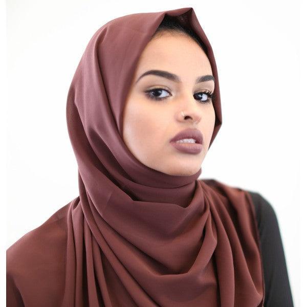 Raisin Chiffon Hijab - ZIZI