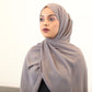 Classic Chiffon Hijab - Dark Grey - ZIZI 