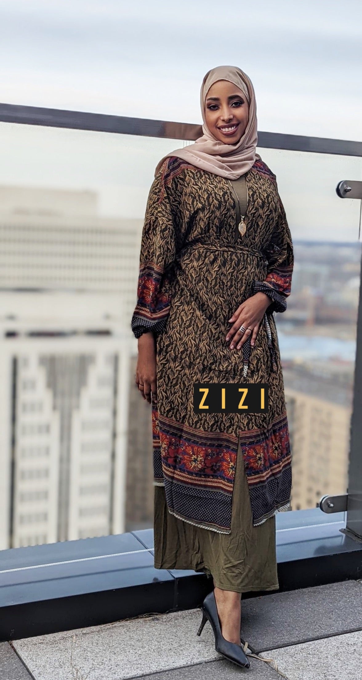 Hayra Print Cardigan - ZIZI Boutique
