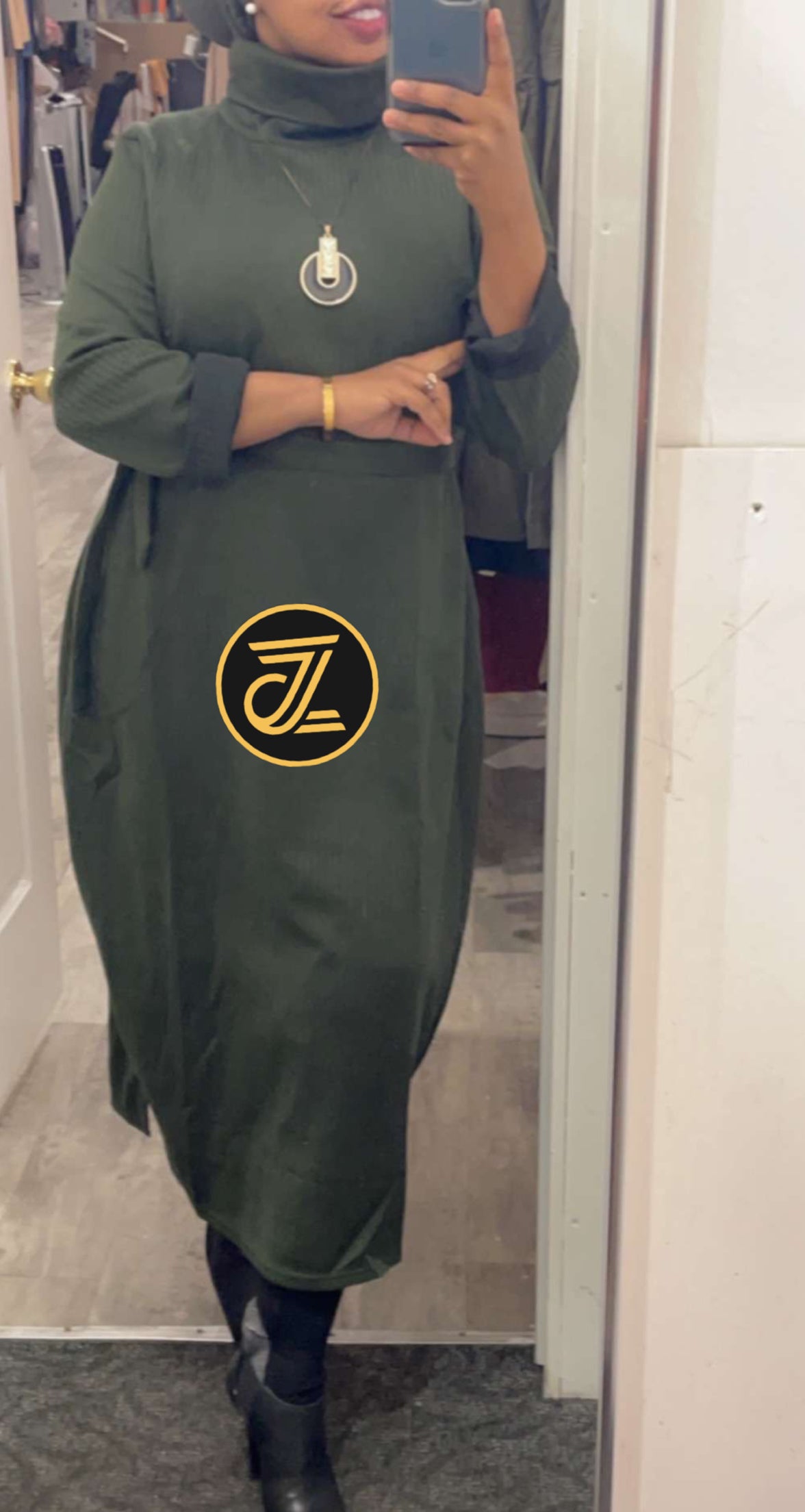 Sofia Turtleneck Dress - ZIZI Boutique