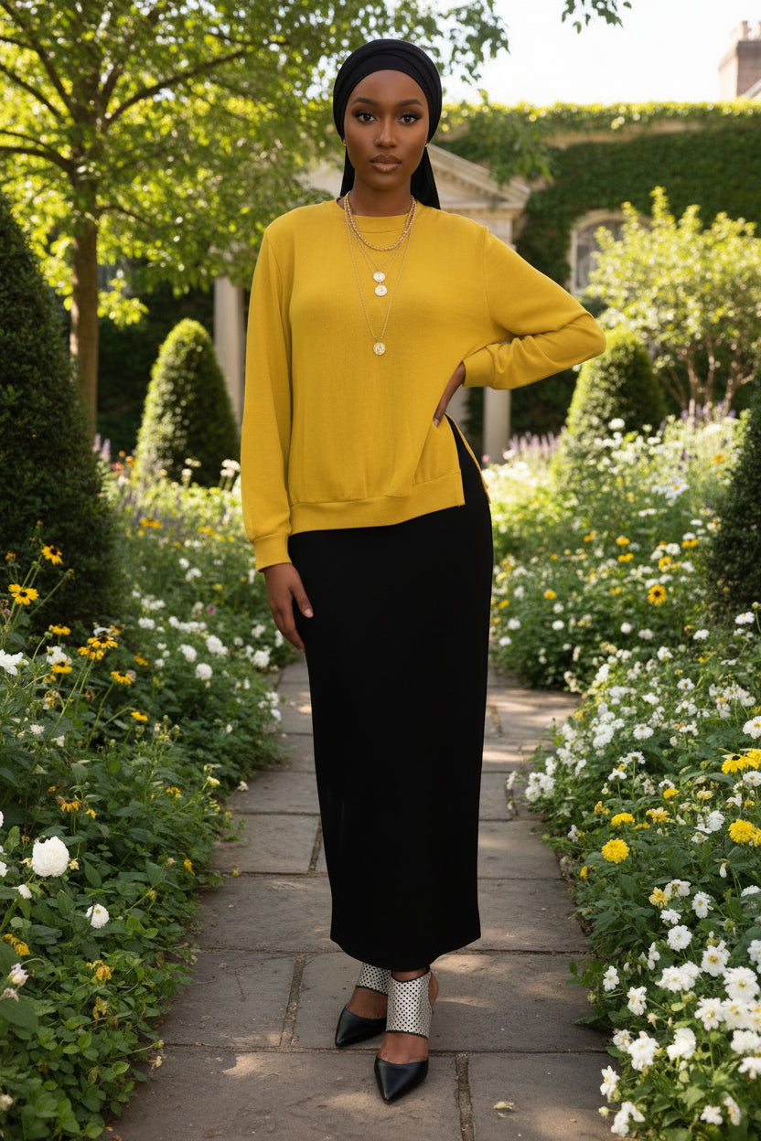 Back Slit Sweater - ZIZI Boutique