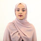 Classic Chiffon Hijab - Taupe - ZIZI 