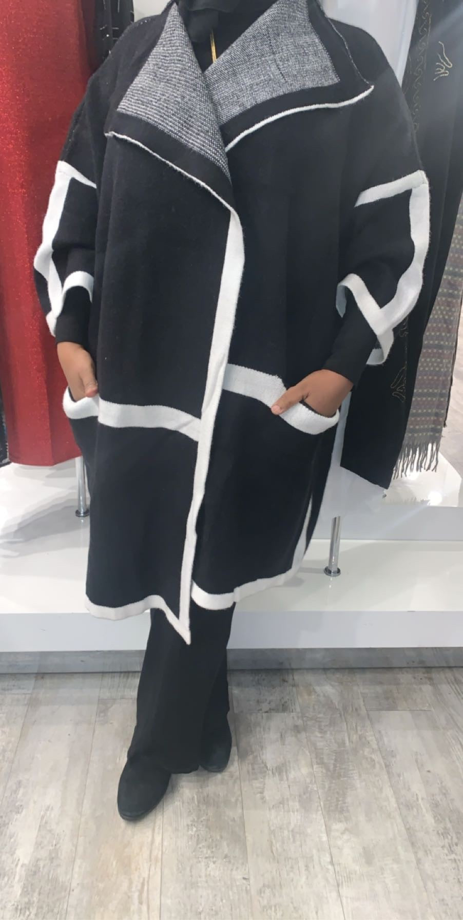 Striped Sweater - Black - ZIZI Boutique