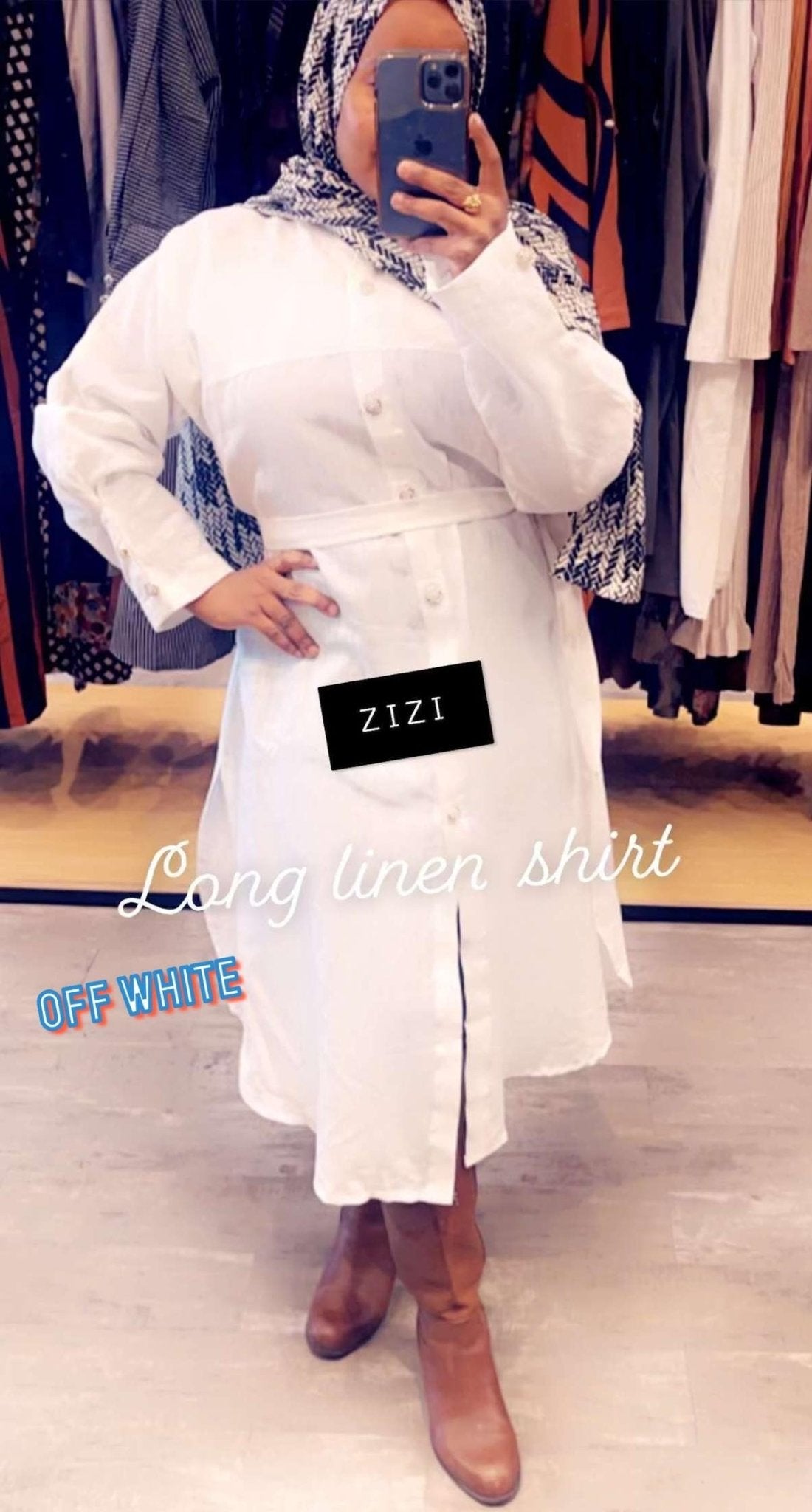 Linen Maxi Dress Shirt - ZIZI Boutique