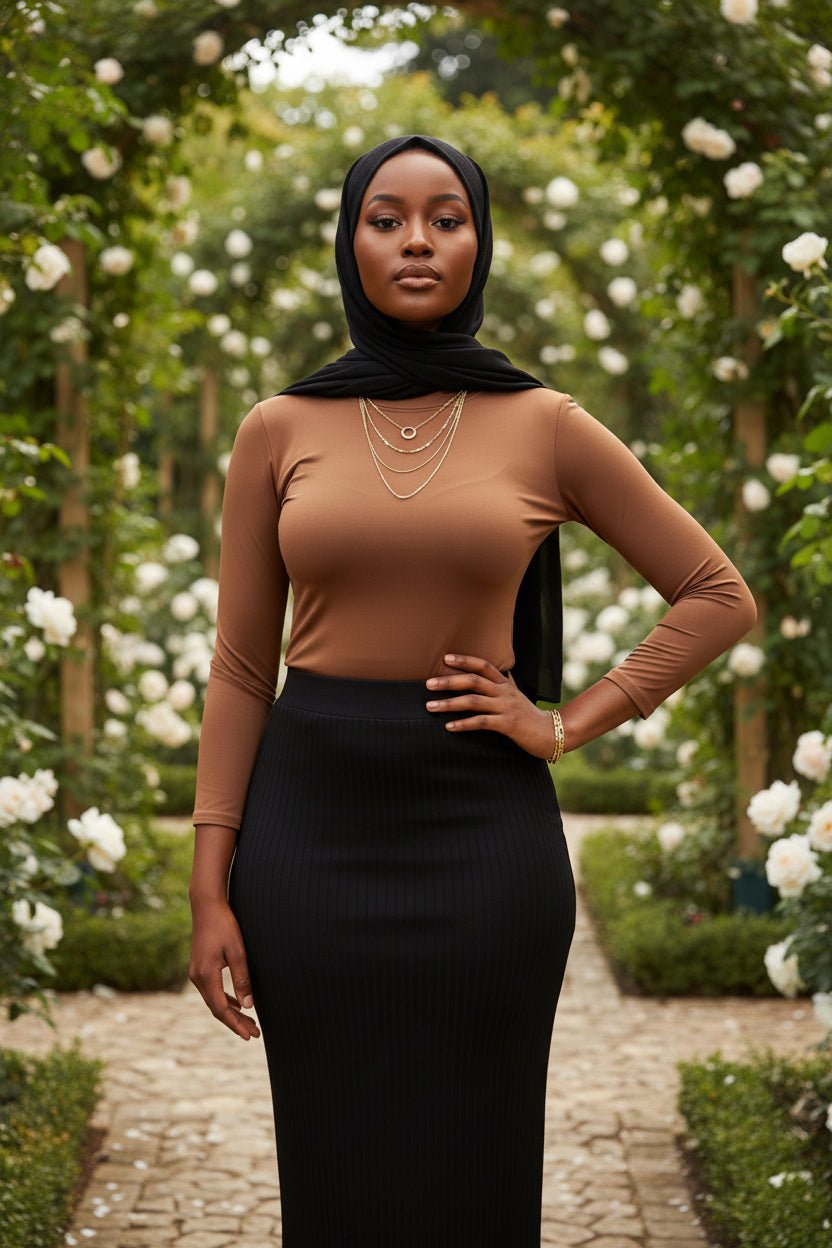 Plain Top - Brown - ZIZI Boutique