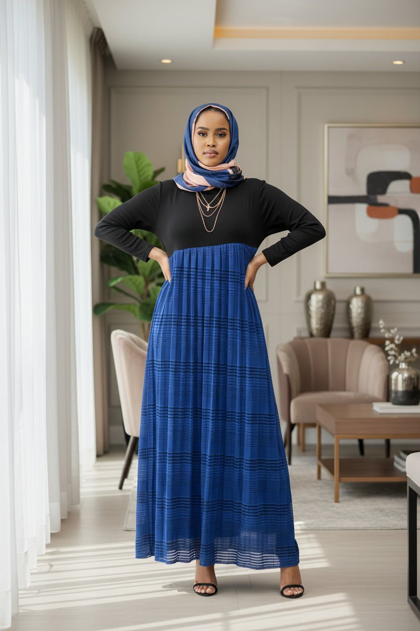 Slant Maxi Dress — Royal Blue - ZIZI Boutique