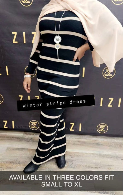 Stripe Sweater Dress