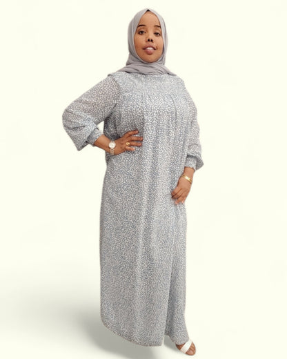 Chiffon Dots Print Dress - ZIZI  Boutique