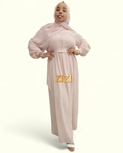 Chiffon Dots Print Dress - ZIZI  Boutique