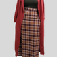 Plaid Print Winter Skirt