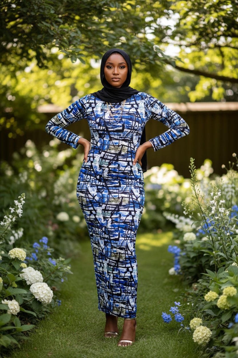 906-graffiti-bodycon-zipper-