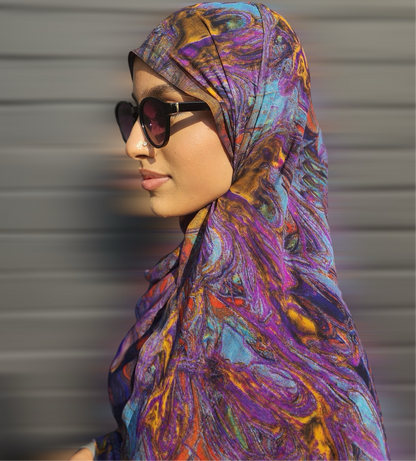 Chiffon XL Print Hijab (Print 5)