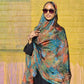 Chiffon XL Print Hijab Colorful Leaves