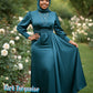 Aaliyah Satin Maxi Evening Dress - ZIZI Boutique