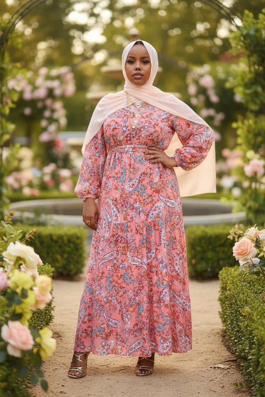 Anaam Summer Print Maxi Dress - ZIZI Boutique