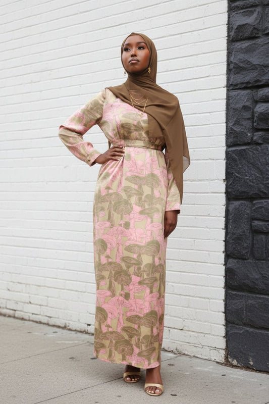 Ariya Silk Satin Print Maxi Dress - ZIZI Boutique