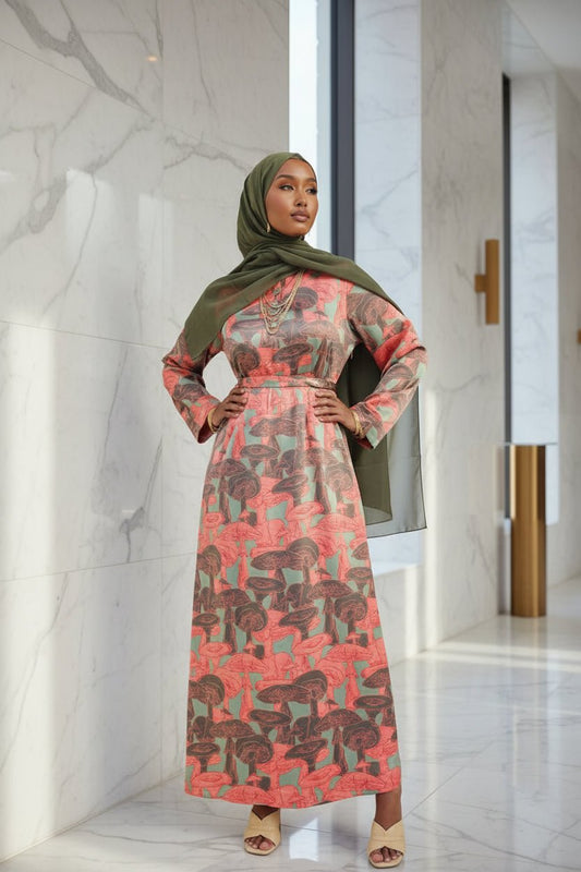Ariya Silk Satin Print Maxi Dress - ZIZI Boutique