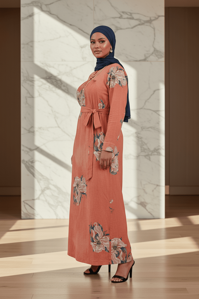 Big Flowers Linen Print Maxi Dress - ZIZI  Boutique
