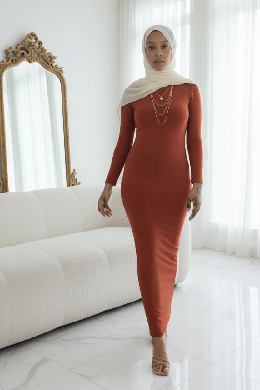 Bodycon Zipper Maxi Dress (906) - ZIZI  Boutique